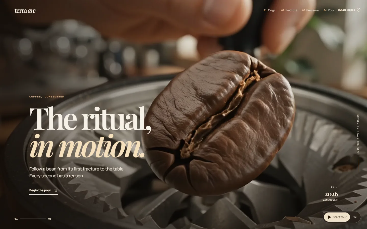 Cafe Website website design sample — custom-coded concept site by IshaanEx Digital
